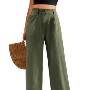 Airmenty Wide Leg Pants High Waisted - 30